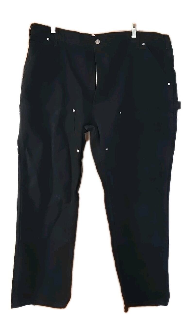 Carhartt B01 BLK Black Double Knee Carpenter Pants; USA Made Dungaree 42x30